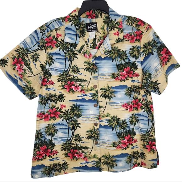 Shannon Marie Hawaii Hawaiian Shirt XL Tropical Button Down Shirt Collared - Picture 1 of 3